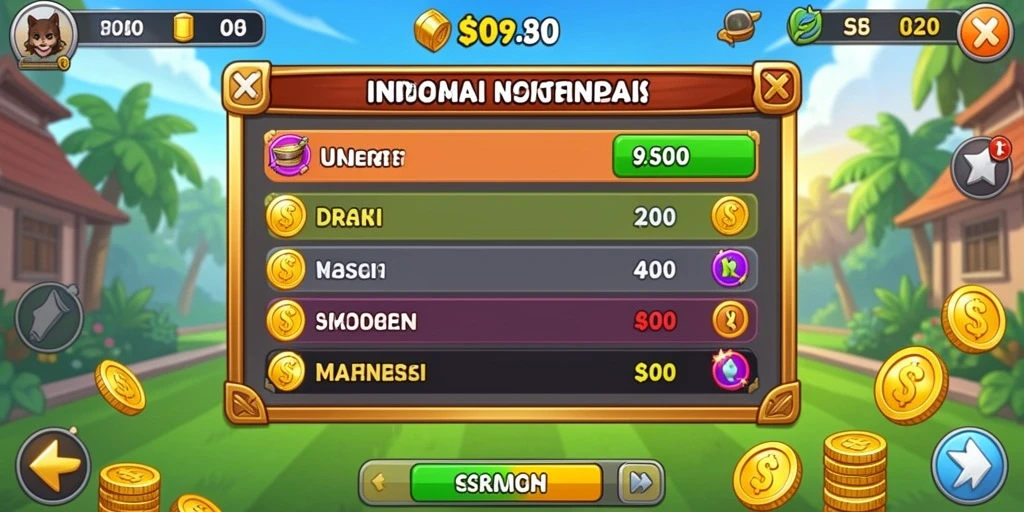 Screenshot menunjukkan tantangan seru dalam permainan.