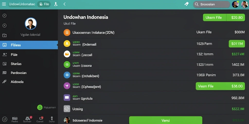 Tampilan menu yang intuitif dan mudah digunakan.